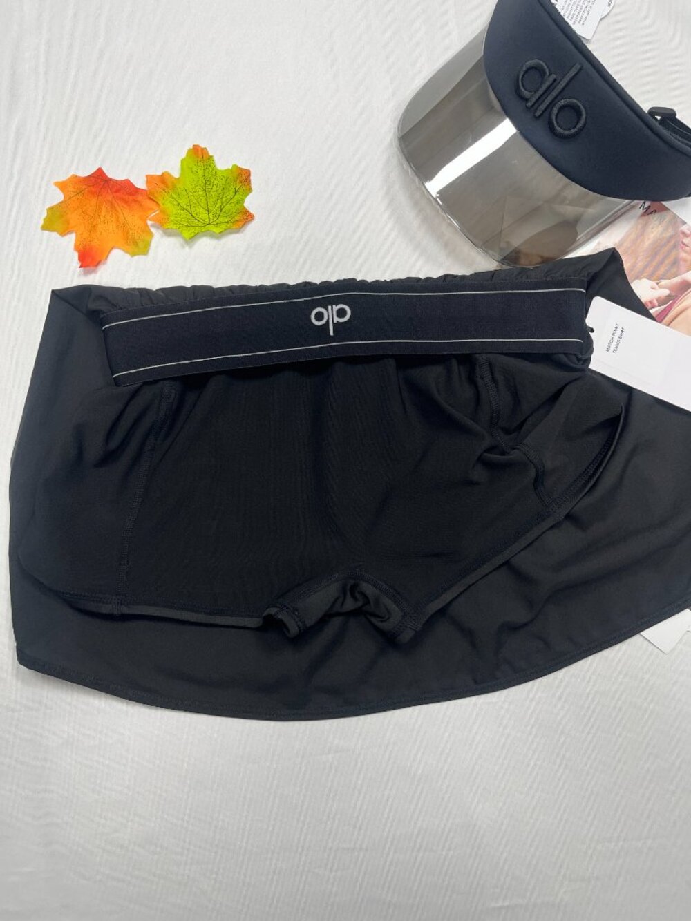 💌Alo Yoga Match Point Tennis Skirt Black NWT 🎊 - Picture 6 of 7